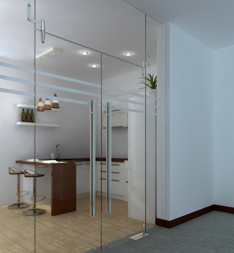 Cửa kính bàn lề sàn 10